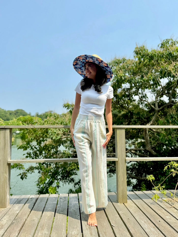 2024リネンセンタープレスパンツ